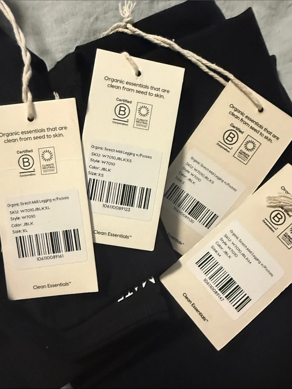 Mate the label organic stretch midi legging with pockets black - Picture 3 of 4